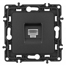 Розетка ethernet rj-45 без рамки arte milano am-217 217.45-1.black